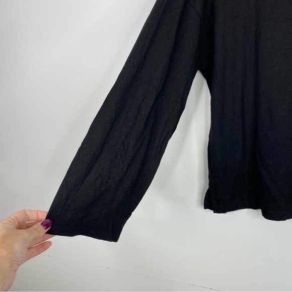 Madewell Libretto Wide-Sleeve Boat Neck Loose Fit Knit Top in Black EUC - Picture 6 of 10